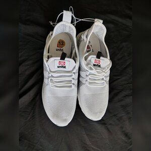 New Men's Marc Ecko Size 12 Color Light Gray Knit Lace Up Sneakers